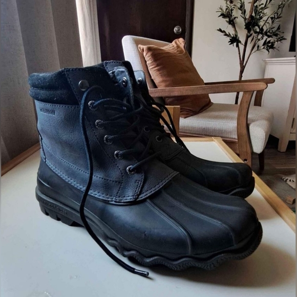 Sperry Top- Sider Brewster Boots Men's 8.5 M, Navy Blue Waterproof - Picture 3 of 4